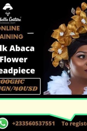 Silk Abaca Flower headpiece Online Course